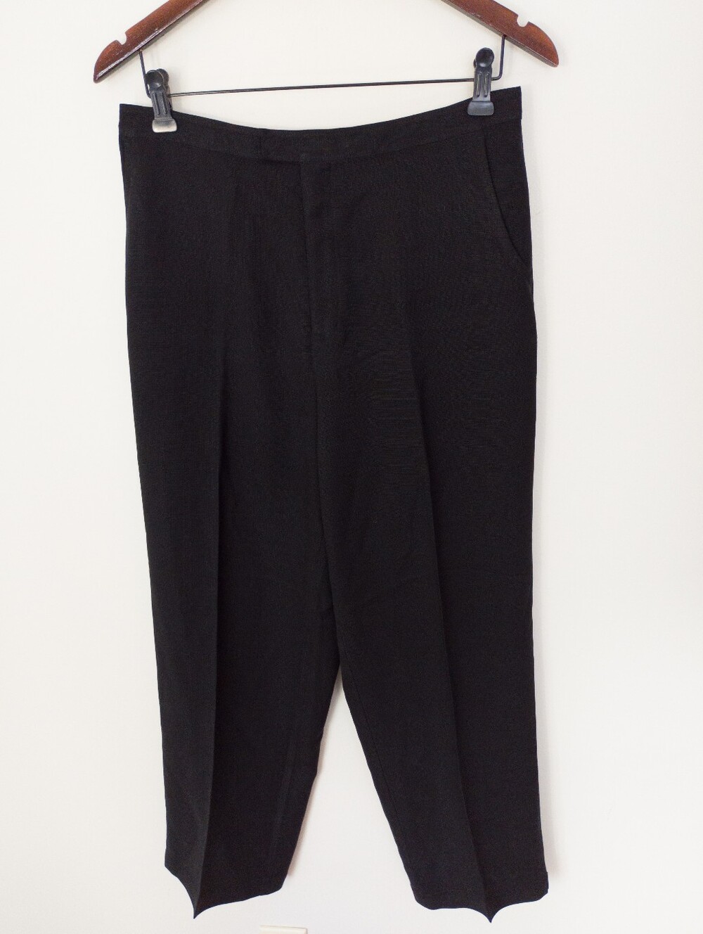 Tommy Bahama โVintage Script Waistband Silk Trousers Black Size 10